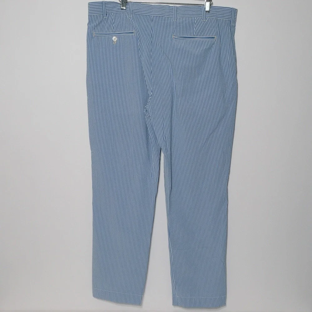 Polo Golf Ralph Lauren Pants Mens 38x32 Blue Striped Golf Tailored Fit